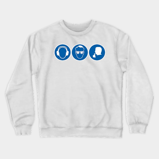 No Hear, No See No speak Crewneck Sweatshirt by WkDesign